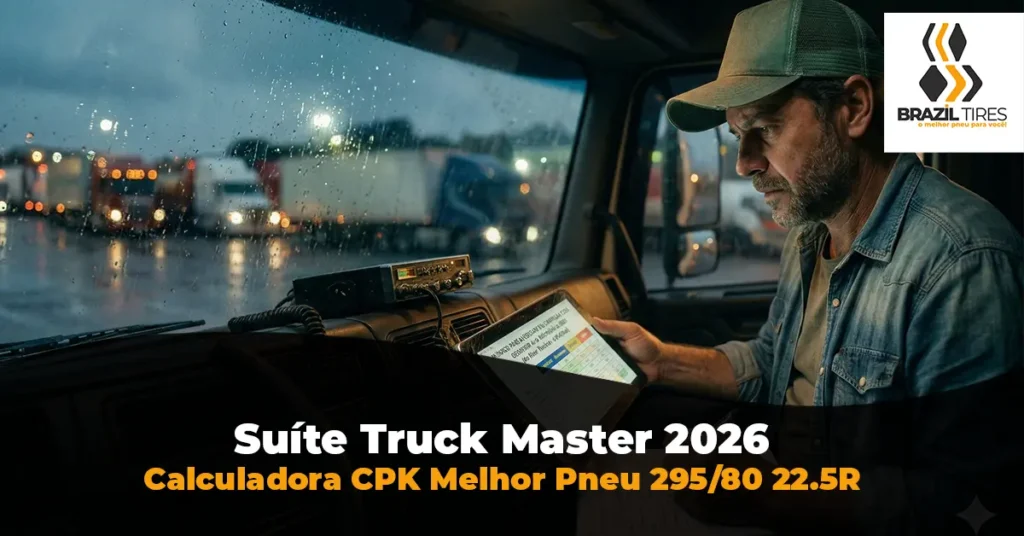 Use nossa Calculadora CPK Pneu 295/80R22.5 e descubra o modelo ideal para o seu uso.