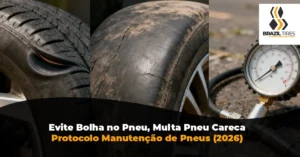 Evite Bolha no Pneu Multa Pneu Careca e Erros de Calibragem de Pneu Protocolo de Manutenção Brazil Tires