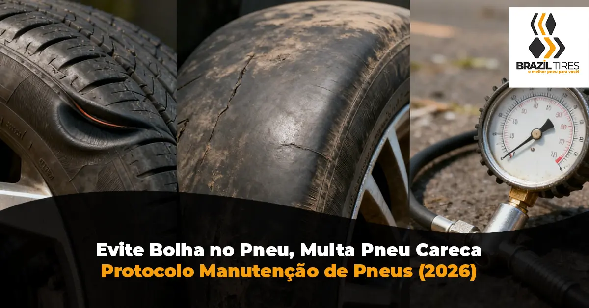 Evite Bolha no Pneu Multa Pneu Careca e Erros de Calibragem de Pneu Protocolo de Manutenção Brazil Tires