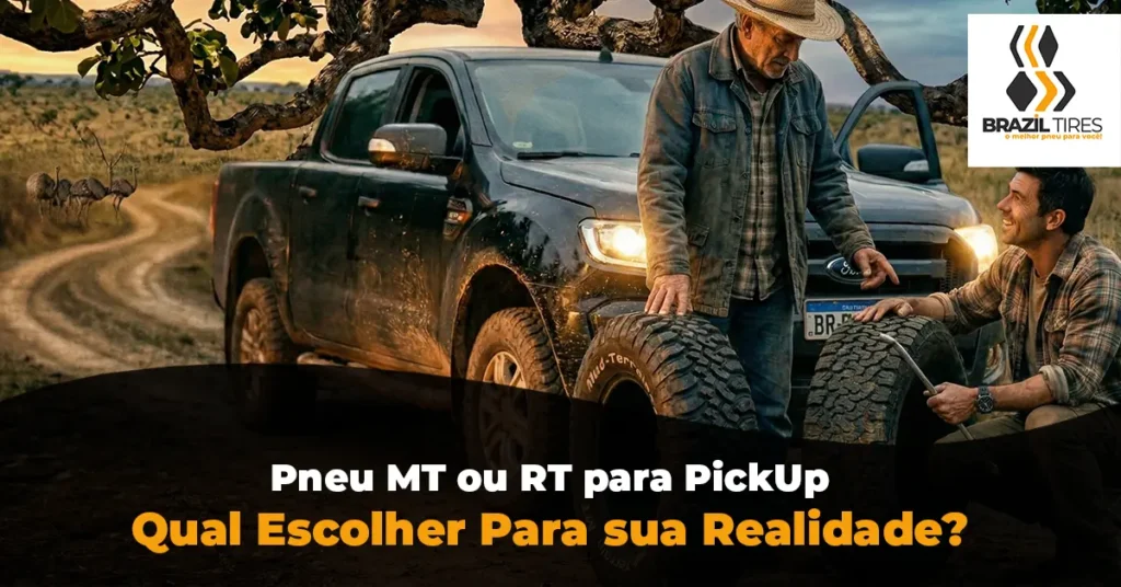 Como escolher certo entre Pneu MT ou RT para minha caminhonete