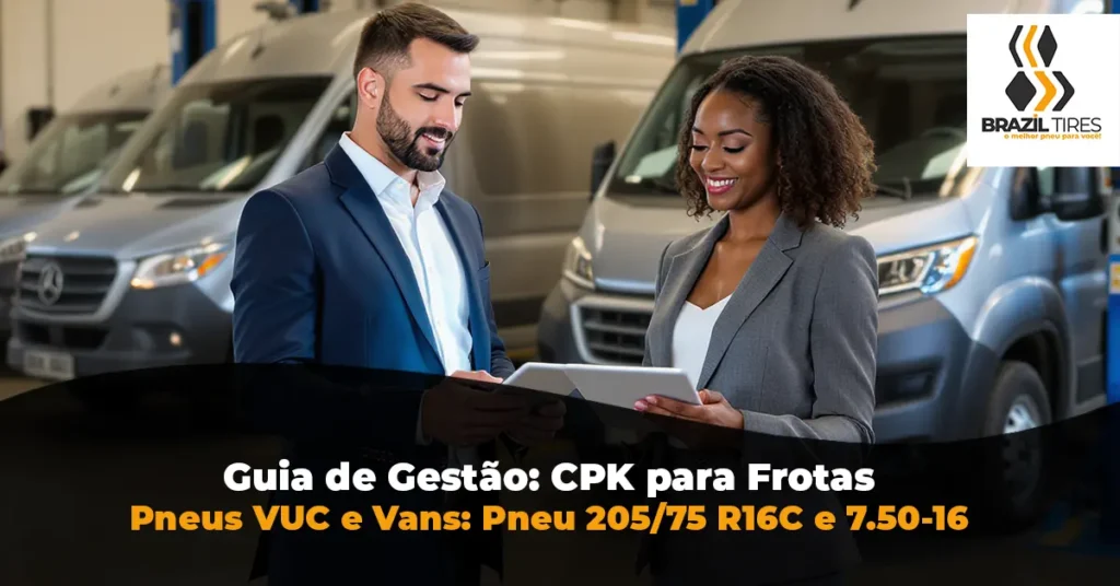 Guia técnico para gestores: tabela de calibragem pneu van (Ducato, Sprinter, Master) e como calcular o CPK para aumentar o lucro da frota.