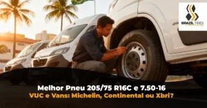 Comparativo definitivo dos melhores pneu 205/75 r16c e pneu 7.50-16 para VUC caminhão e vans como Ducato e Sprinter. Auditoria Michelin, Continental e Xbri.