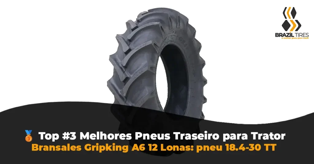 Pneu Ceat Farmax R1 disponível nas medidas 18.4-34 (14 lonas) e 14.9-28 (12 lonas). Tecnologia de garras profundas para reduzir a patinagem e economizar diesel na lavoura.